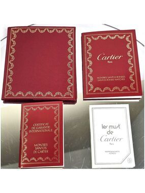 95' Cartier Montres Santos Filled In Guarantee Booklet Paper Les Must De Catier
